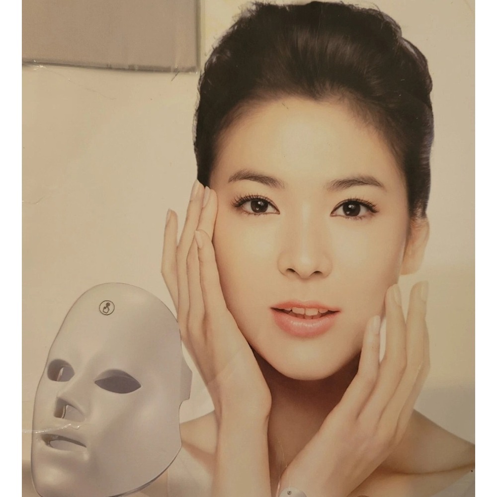 7‎ Colors LED Light Photon Face Neck Mask Rejuvenation Facial Therapy Wrinkle US